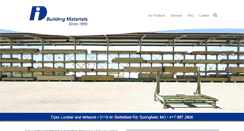 Desktop Screenshot of dykelumberandmillwork.com